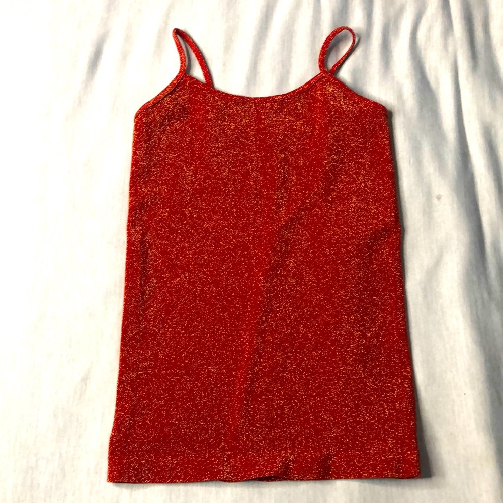 Copper Key Glitter tank